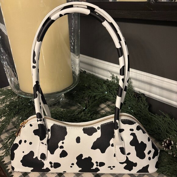 Melie Bianco Handbags - COW PRINT Melie Bianco Dakota Bag NWT